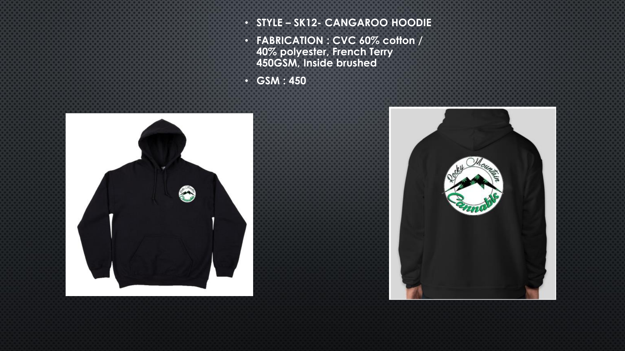 Custom hoodie sample for embroidery and printing
