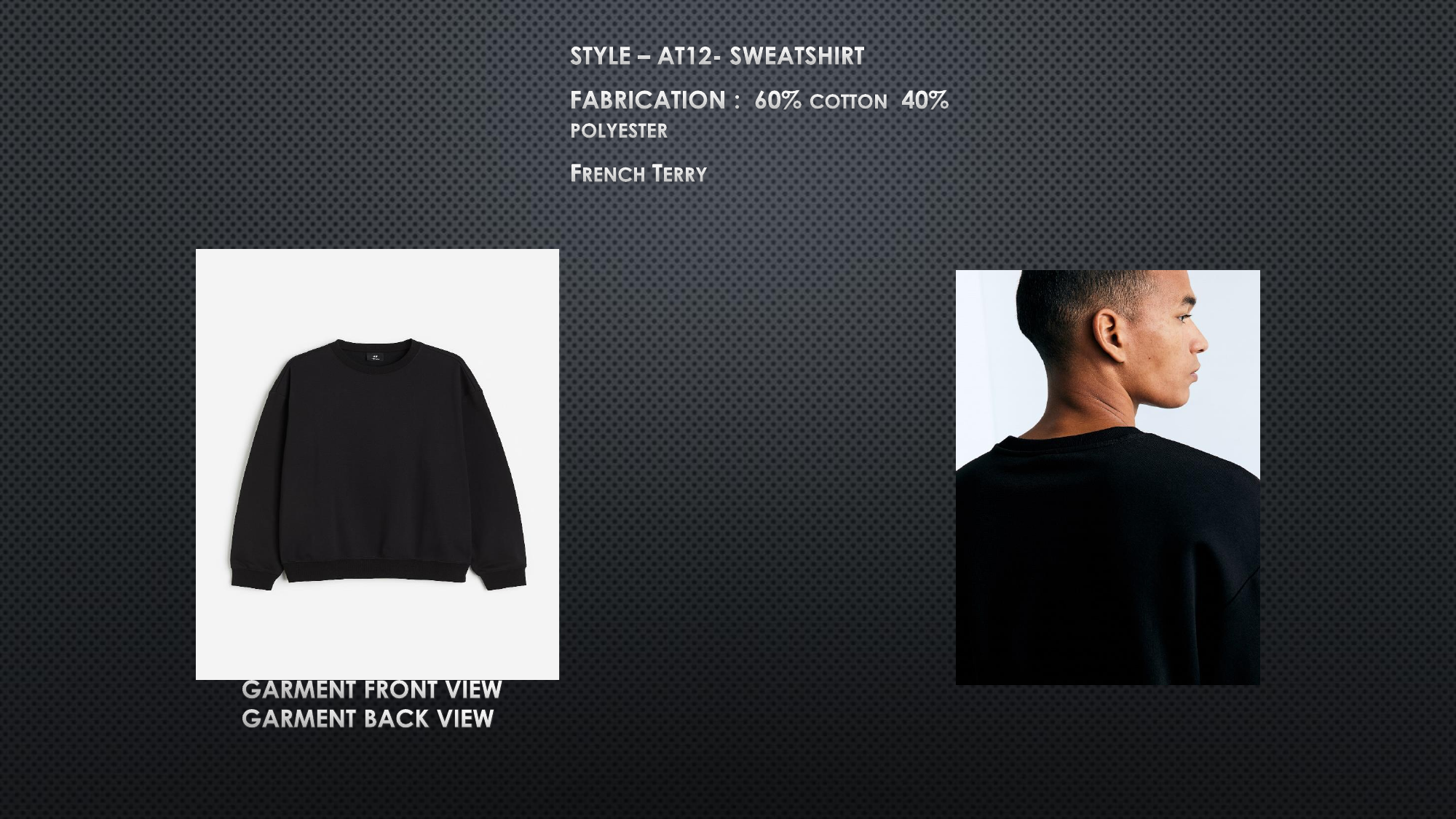 Custom apparel concept sample for large-volume supply
