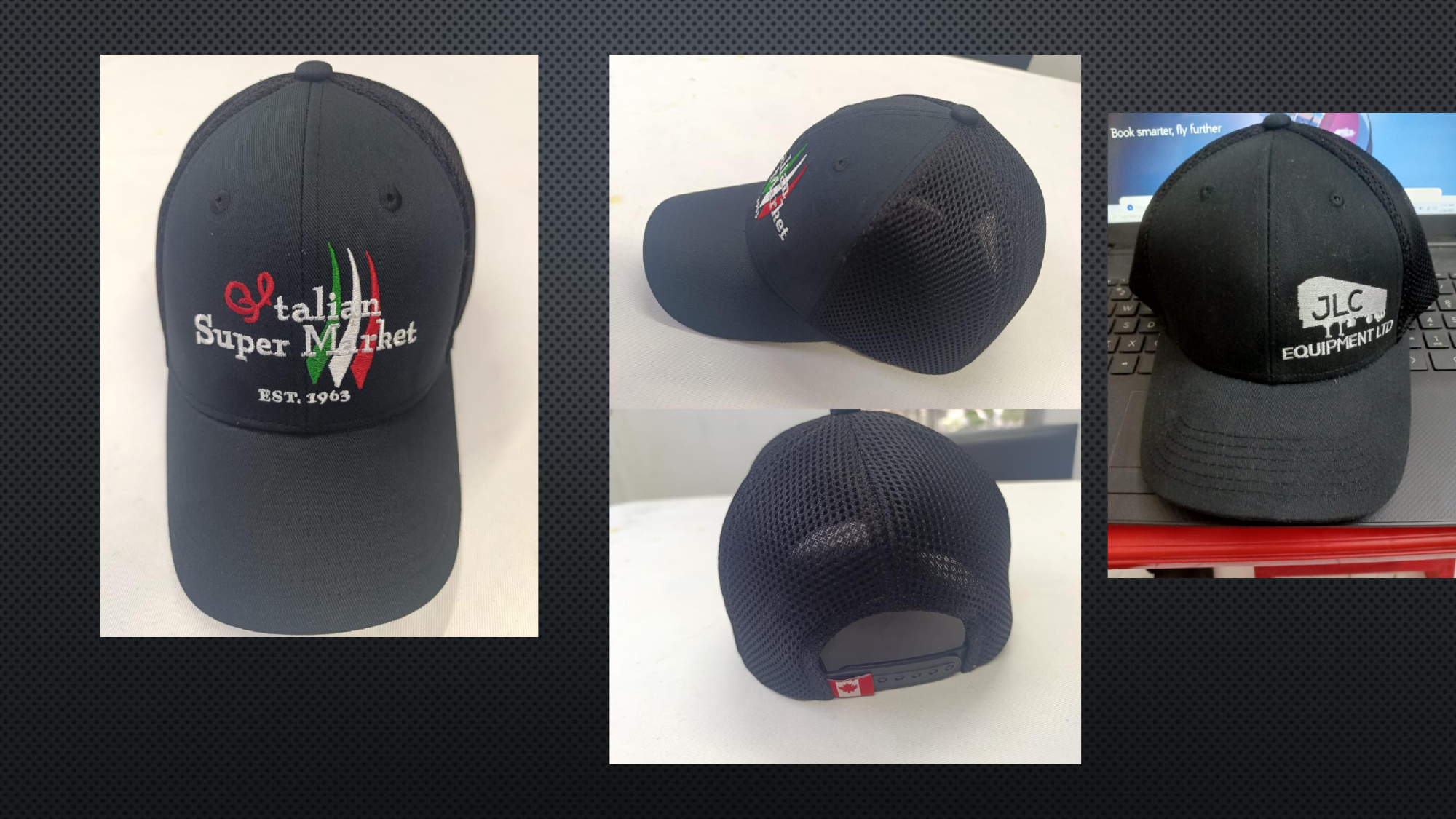 Custom product sample for promotional clothing order